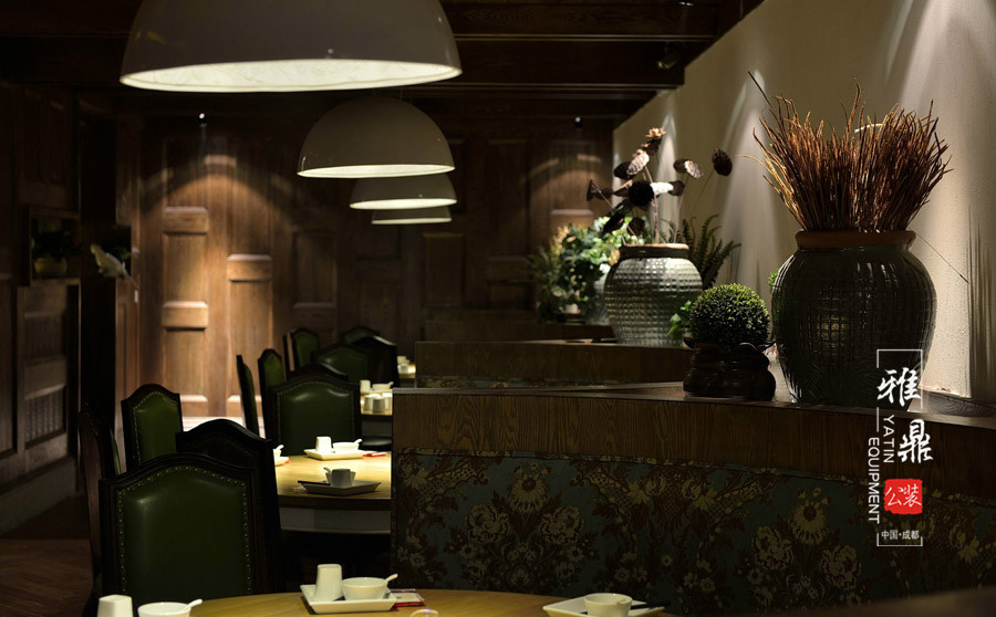 雅鼎公装餐厅装修设计案例：海荟上海风情主题餐厅装修设计（图5）