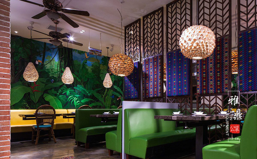 雅鼎公装餐厅装修设计案例：玛萨咔咔泰式花园餐厅装修设计（图7）