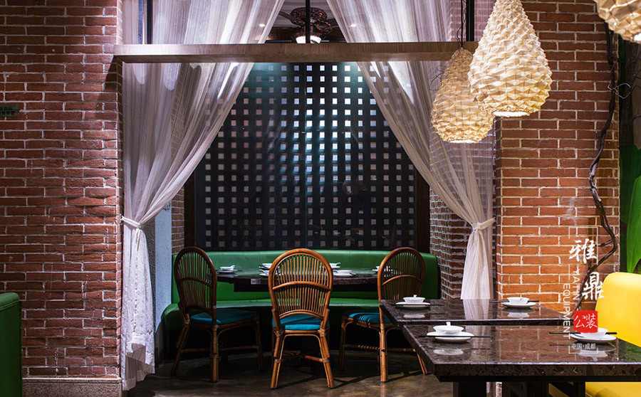 雅鼎公装餐厅装修设计案例：玛萨咔咔泰式花园餐厅装修设计（图8）