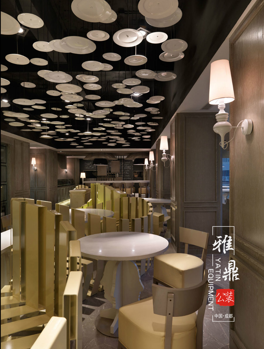 雅鼎公装餐厅装修设计案例：月畔茶餐厅装修设计（图9）