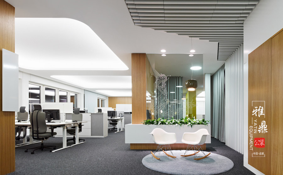 雅鼎公装办公室装修设计案例：博峰传媒办公室装修设计（图3）