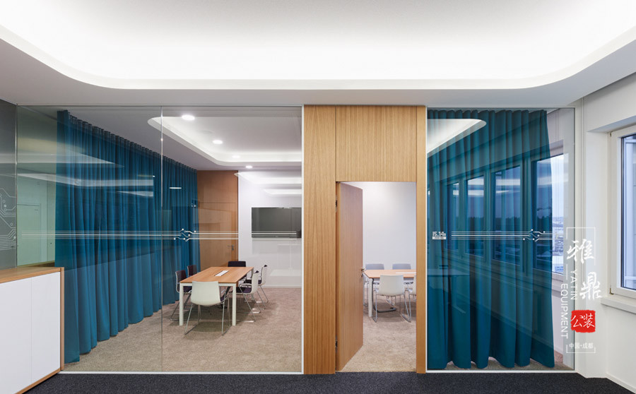 雅鼎公装办公室装修设计案例：博峰传媒办公室装修设计（图2）
