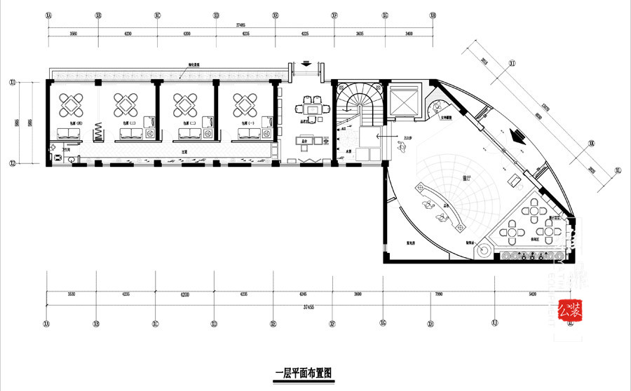 雅鼎公装会所装修设计案例：欧歌量贩ktv会所装修设计（图12）