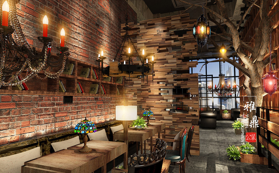雅鼎公装咖啡厅装修设计案例：秘语之堡西餐咖啡厅装修设计（图6）