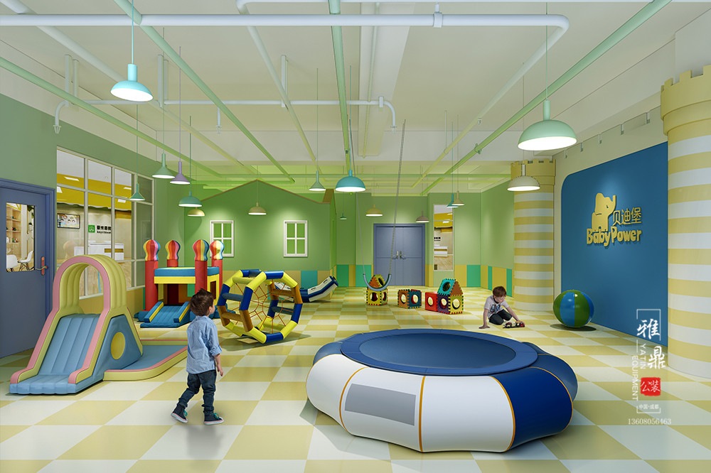 雅鼎公装早教中心装修设计案例：贝迪堡早教中心装修设计感通室