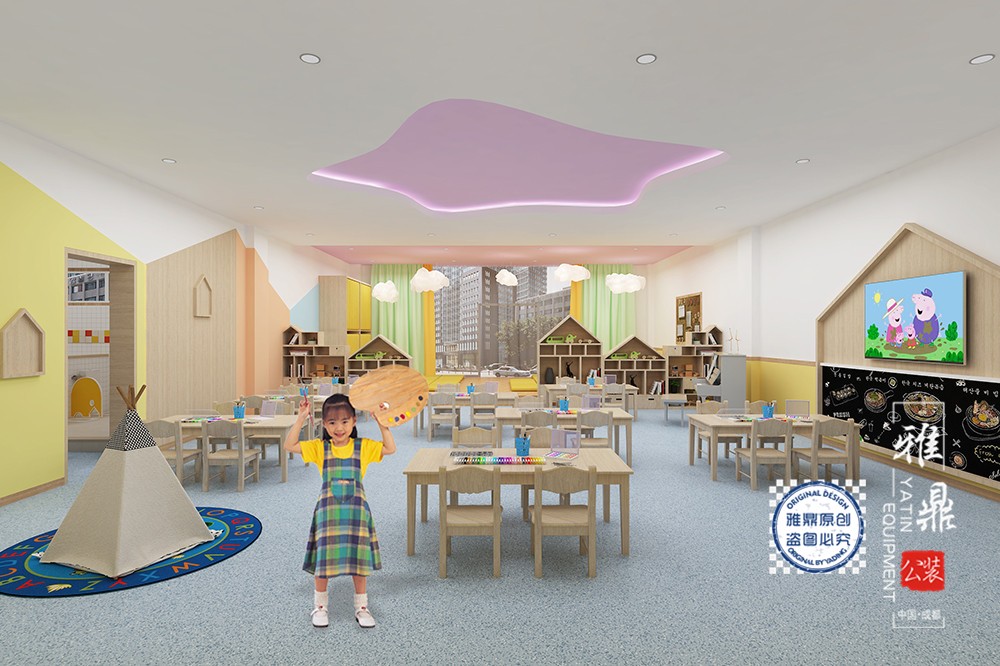 内江白马中心幼儿园装修设计（教室1）