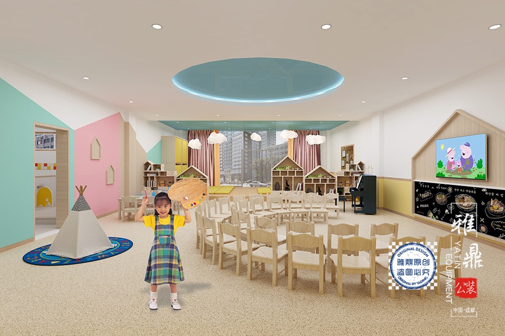 内江白马中心幼儿园装修设计（教室2）