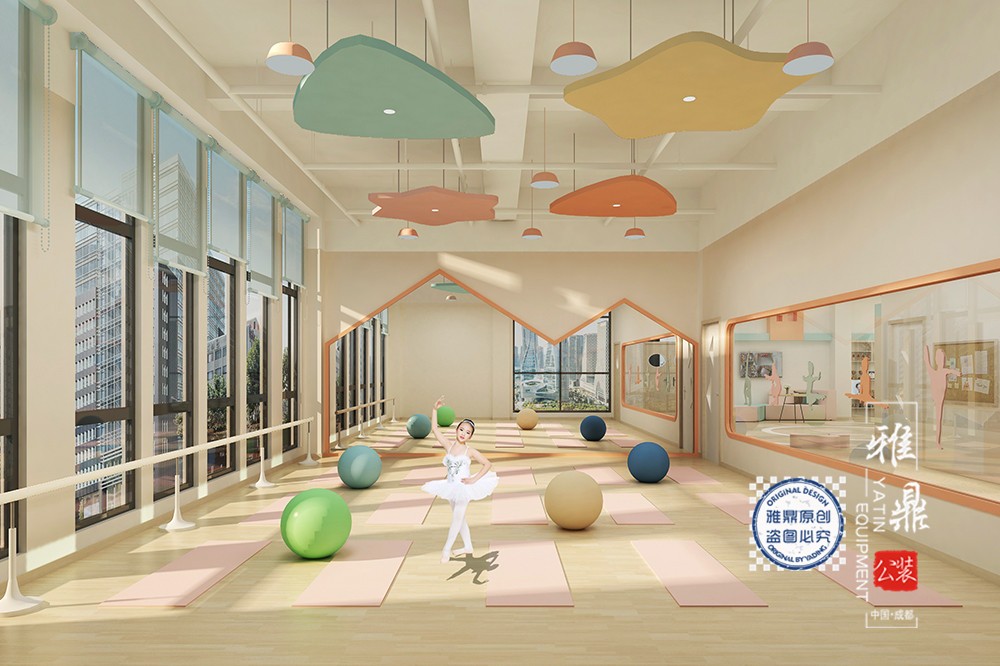 自贡北湖未来城幼儿园装修设计（舞蹈教室）