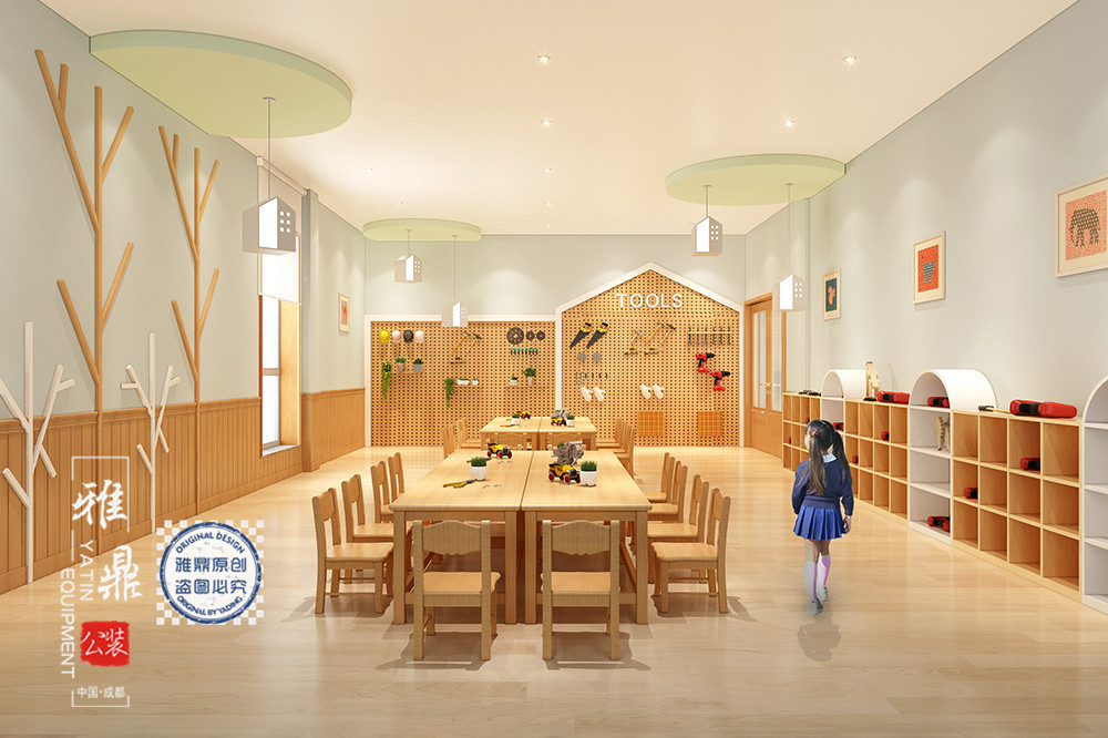阆中市第二幼儿园装修设计（木工坊）