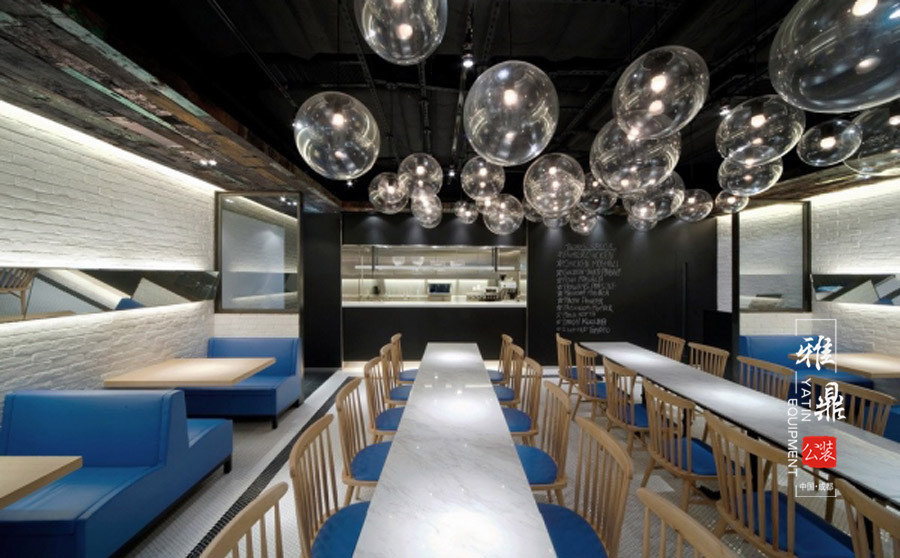 雅鼎公装餐厅装修设计案例：阿里郎台式快餐厅装修设计（图2）