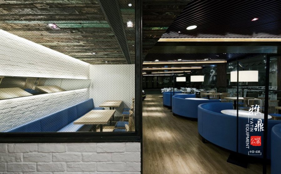 雅鼎公装餐厅装修设计案例：阿里郎台式快餐厅装修设计（图1）
