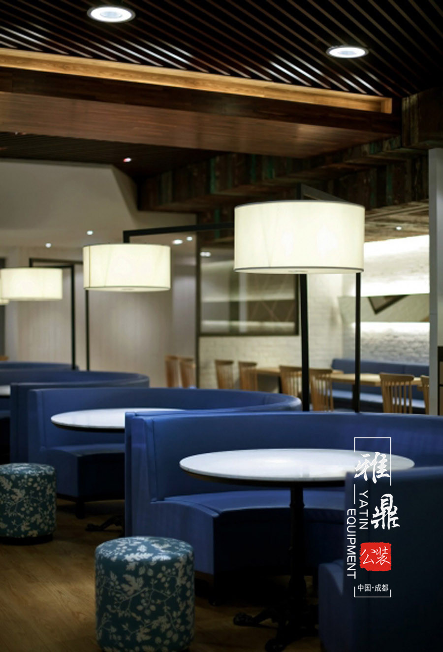 雅鼎公装餐厅装修设计案例：阿里郎台式快餐厅装修设计（图6）