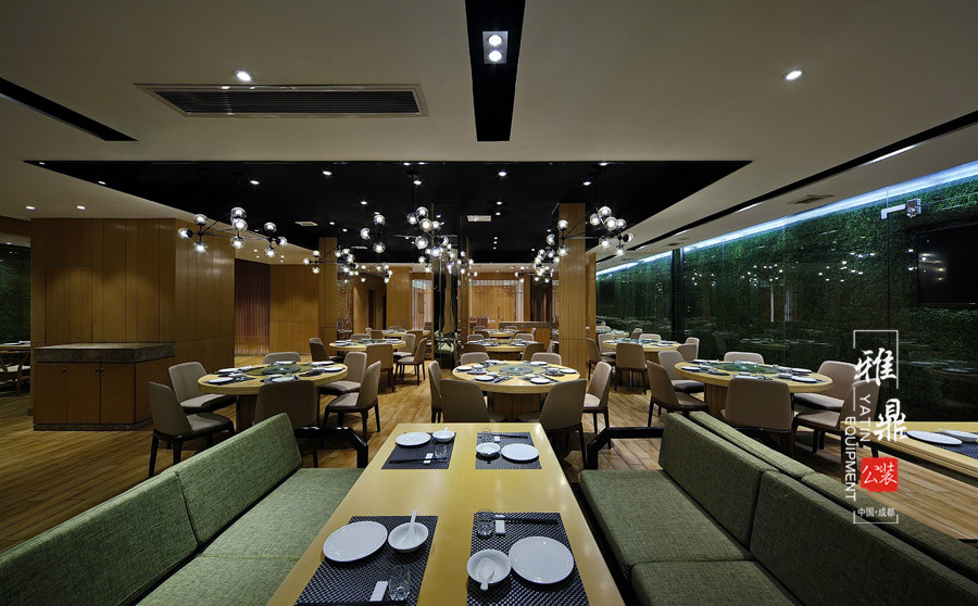 雅鼎公装餐厅装修设计案例：四方阁酒楼中餐厅装修设计（图7）