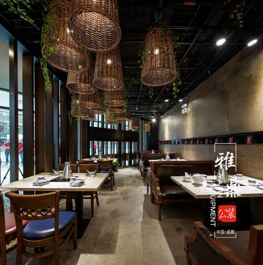 雅鼎公装餐厅装修设计案例：炙热三国烤肉餐厅装修设计（图8）