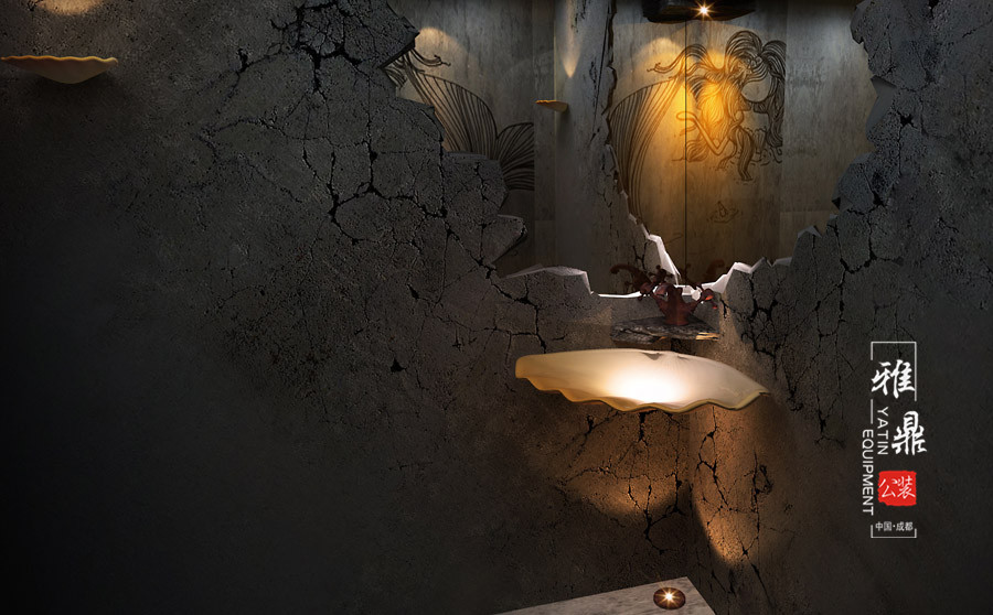 雅鼎公装会所装修设计案例：碧海皓天主题会所装修设计（图12）