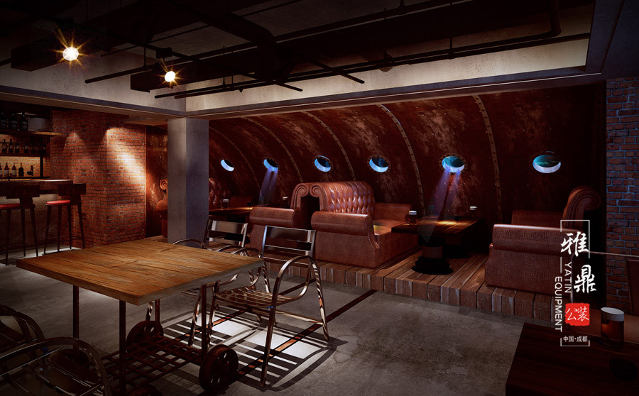 雅鼎公装会所装修设计案例：碧海皓天主题会所装修设计（图9）