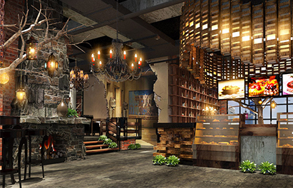 秘语之堡西餐咖啡厅装修设计
