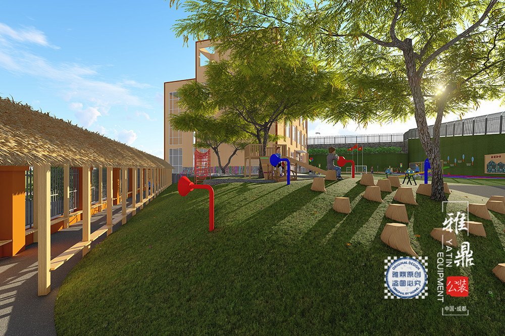 广元明花国际幼儿园装修设计( 操场1)