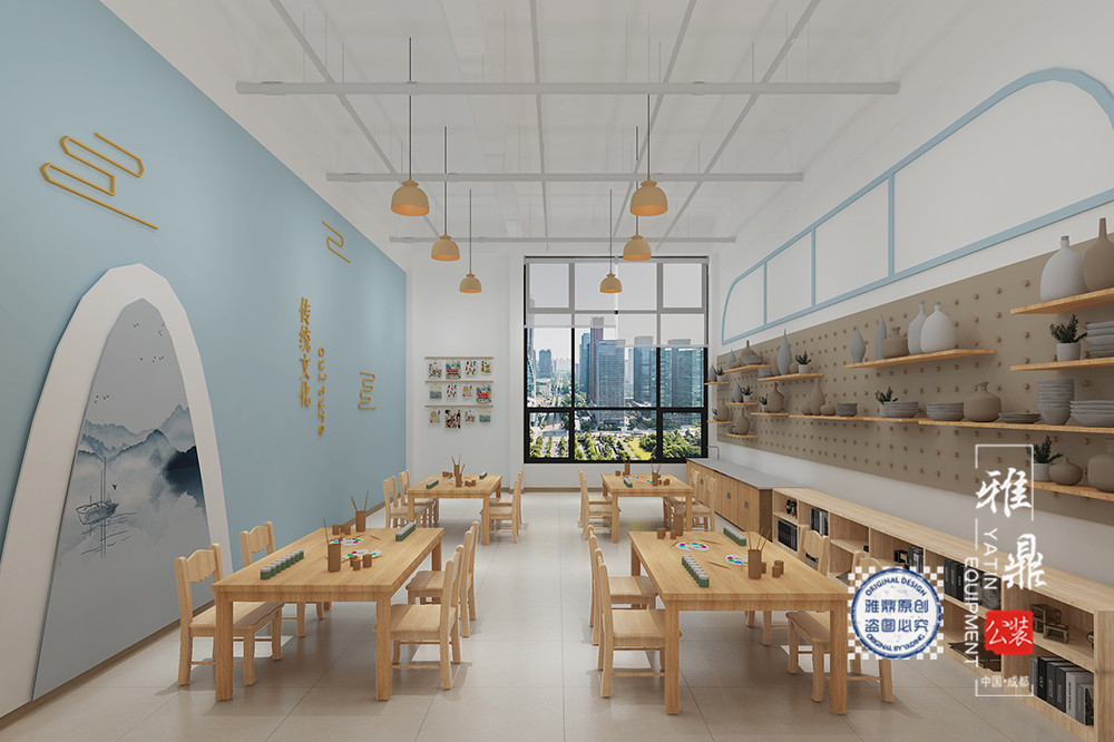 广元明花国际幼儿园装修设计(手工教室)