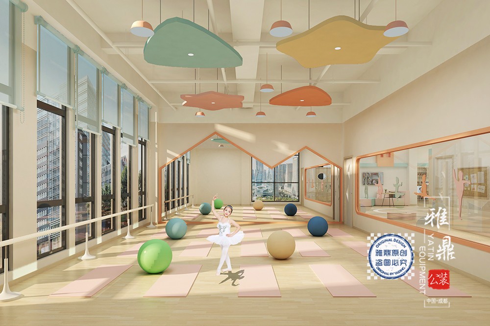 自贡北湖未来城幼儿园装修设计（舞蹈教室）